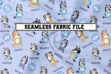 Load image into Gallery viewer, Blue Dog ~blue - Seamless File
