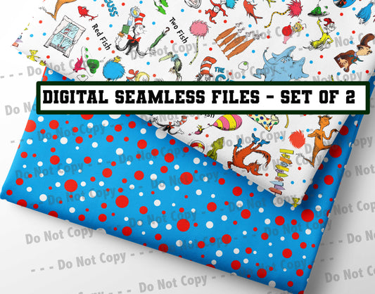 Dr Seuss~Set of 2- Seamless File