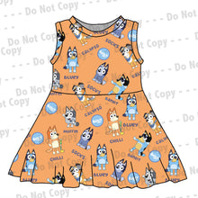 Load image into Gallery viewer, Blue Dog~orange - Seamless File
