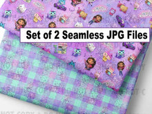 Load image into Gallery viewer, Gabby&#39;s Dollhouse~Set of 2 - Seamless File

