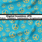 Peace Everywhere~Teal- Seamless File