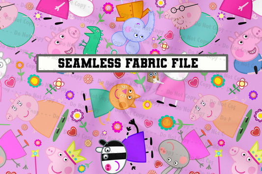 Peppa, Friends & Flowers - Seamless Files