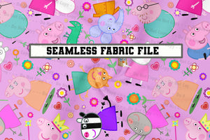 Peppa, Friends & Flowers - Seamless Files