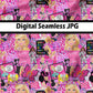 Barbie Glitter Collage- Seamless File