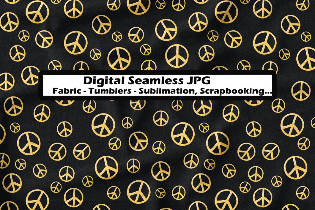 Peace Everywhere~Black- Seamless File