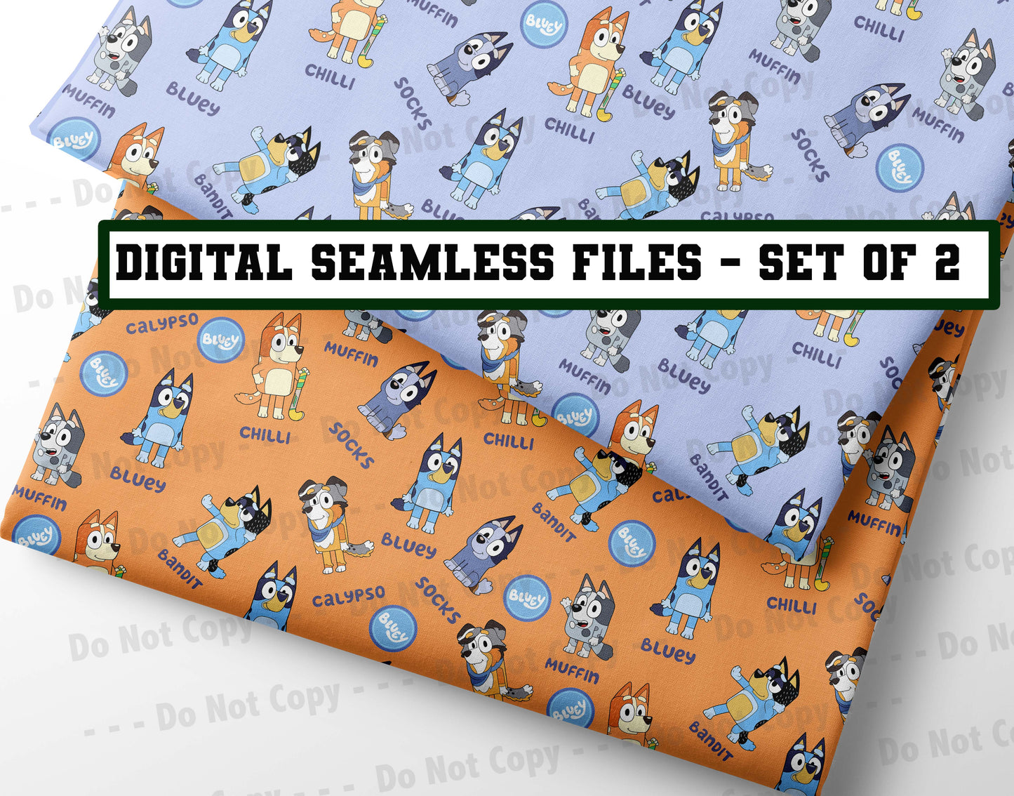 Blue Dog~set of 2 - Seamless File