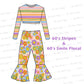 60's Smile Floral Stripe- PRE-ORDER