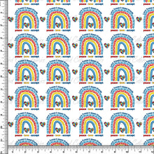 Load image into Gallery viewer, Autism Rainbow - Peace, Love, Accept   RTS
