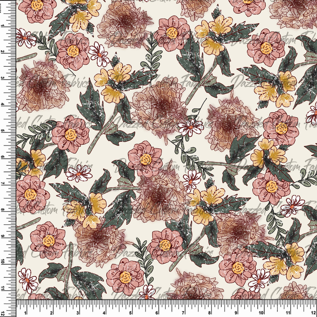 Brittany Frost Vintage Flowers  RTS