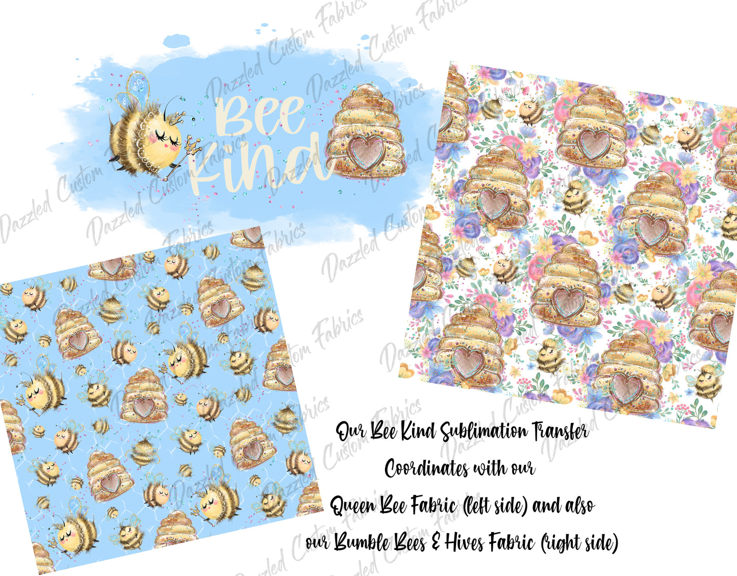 Bee Kind - Sublimation Transfer/Digital Image