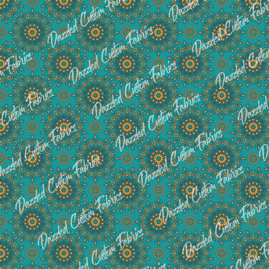 Boho Mandala - Teal     RTS