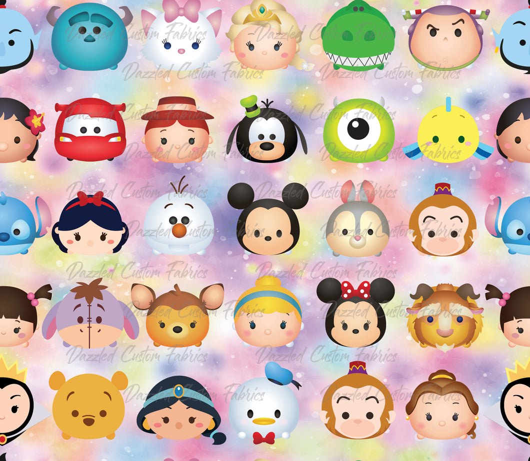 Character Faces Tie Dye   RTS