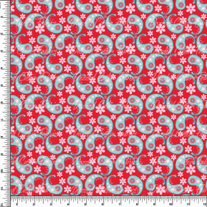 Dancing Red Paisley    RTS