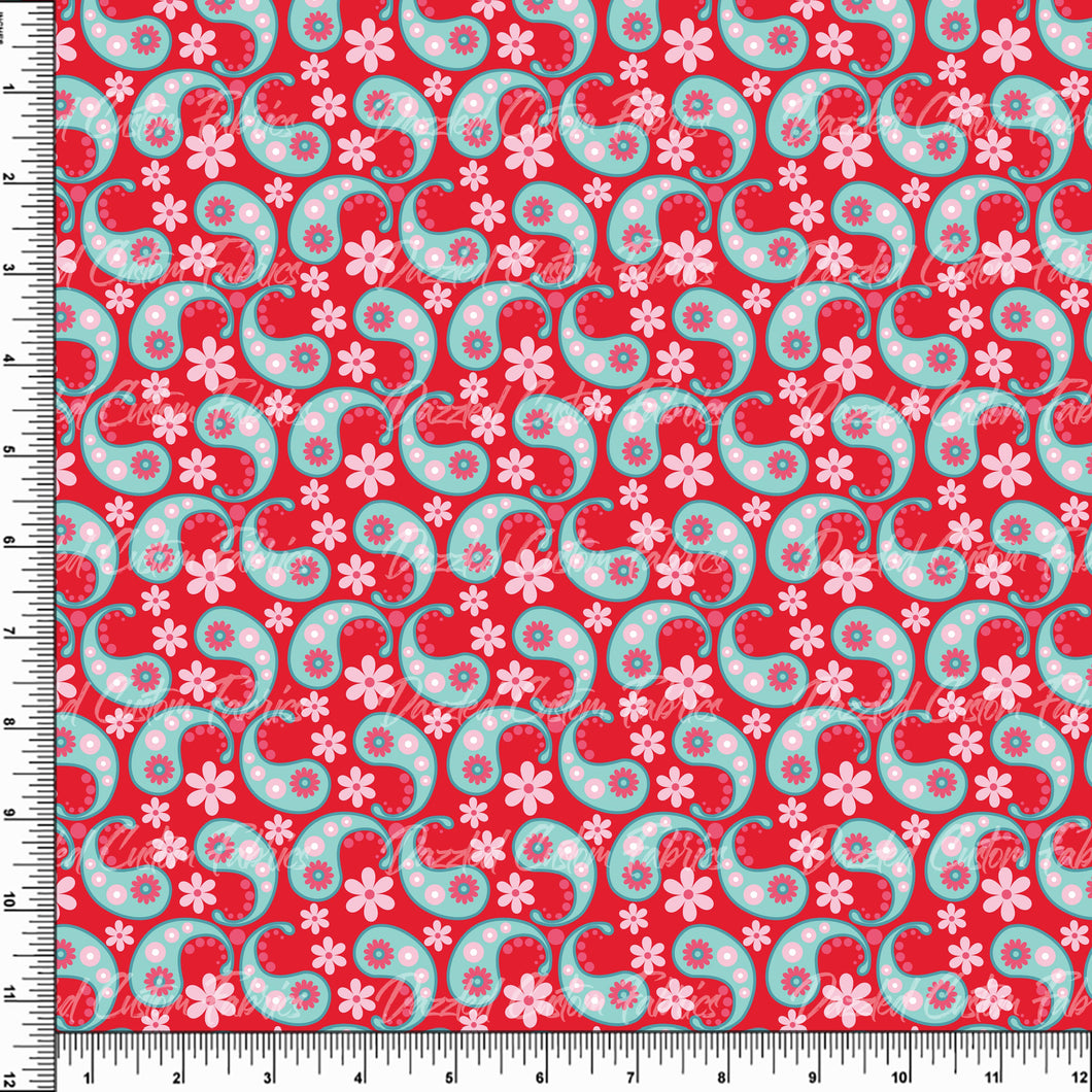 Dancing Red Paisley    RTS