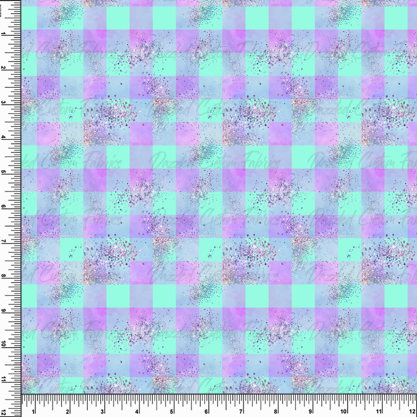 Dollhouse Glitter Plaid    RTS