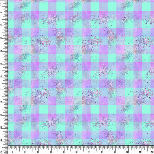 Dollhouse Glitter Plaid    RTS