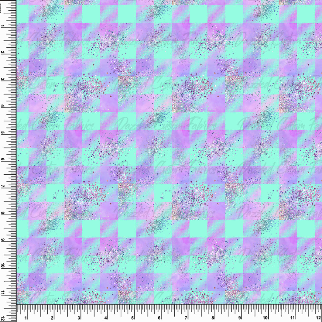 Dollhouse Glitter Plaid    RTS