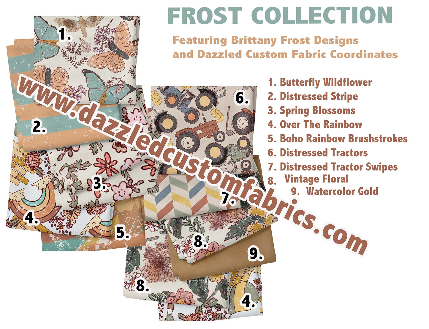 Brittany Frost Vintage Flowers  RTS