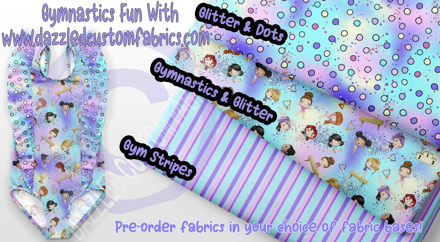 Glitter & Dots (Gymnastics coordinate)  PRE-ORDER