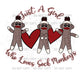 Just a Girl  Sock Monkeys   - Sublimation Transfer/Digital Image
