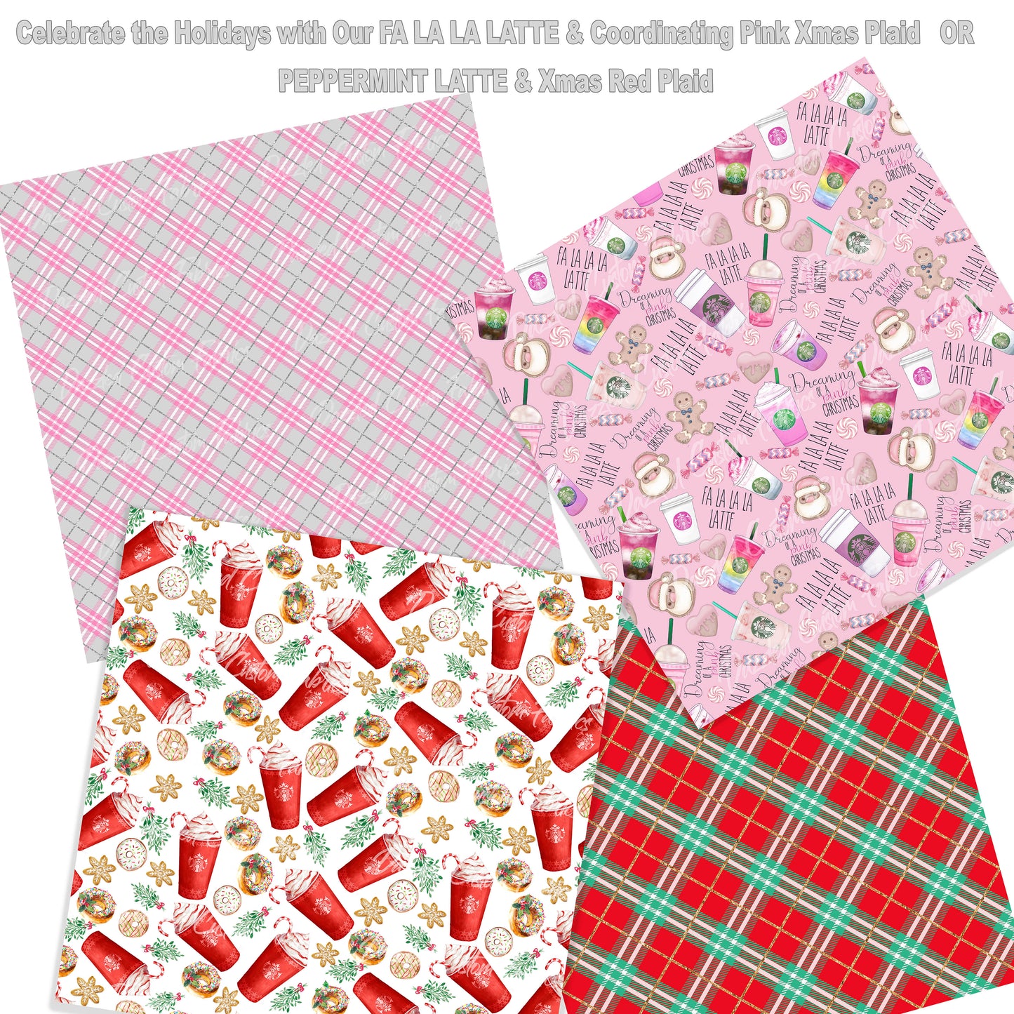 Pink Christmas Plaid     RTS