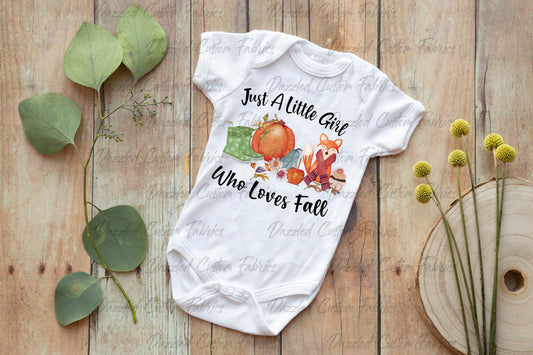 Little Girl Who Loves Fall - Sublimation Transfer/Digital Image