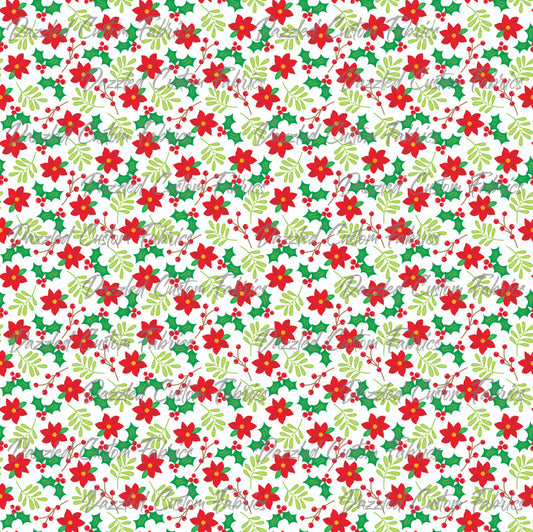 Christmas Poinsetta Floral      RTS