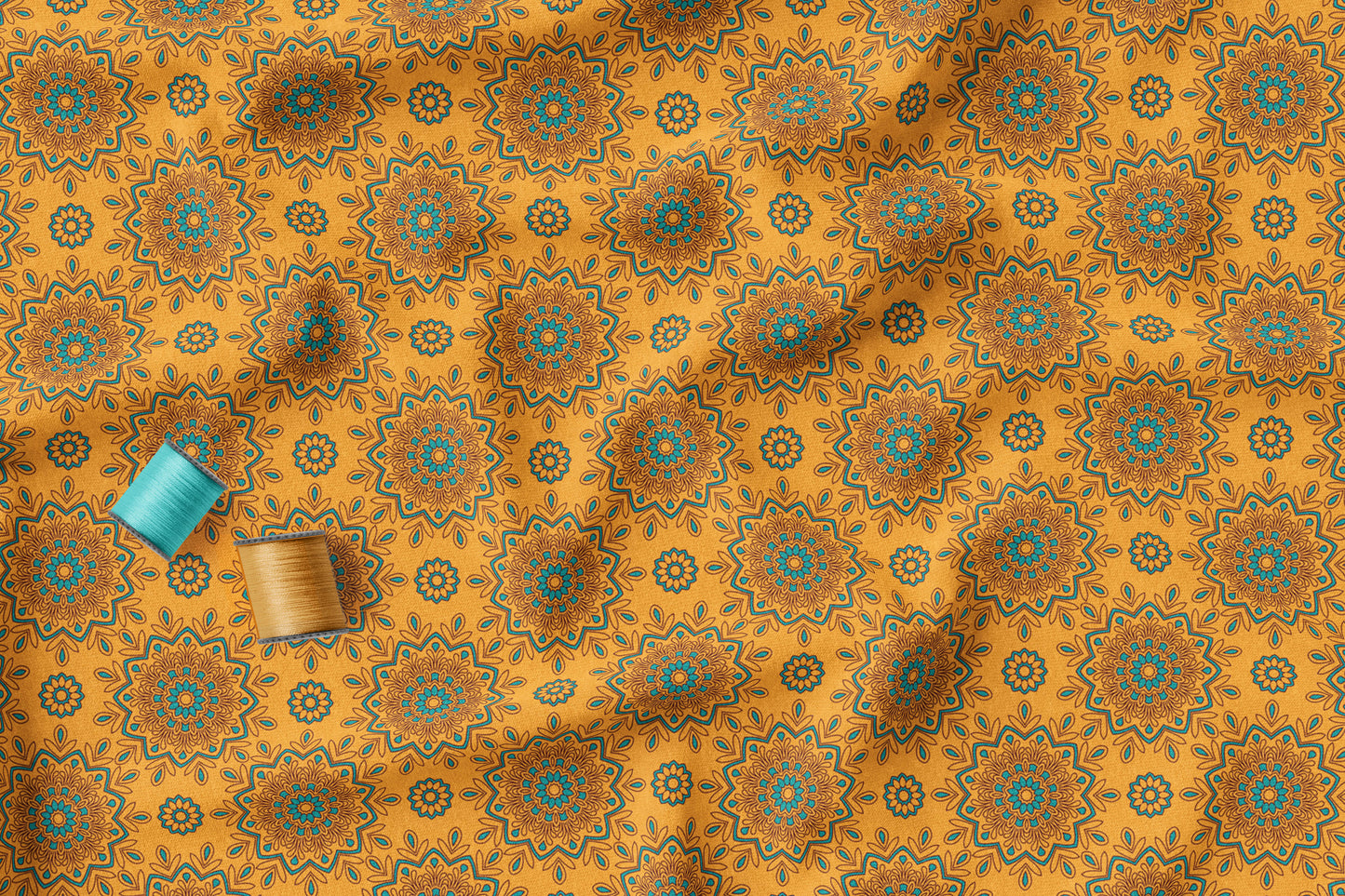 Boho Mandala - Mustard    RTS