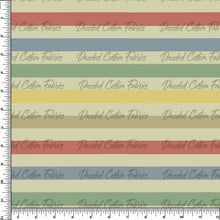Load image into Gallery viewer, Muted Primary Stripe - Train coordinate     RTS
