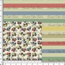 Load image into Gallery viewer, Muted Primary Stripe - Train coordinate     RTS
