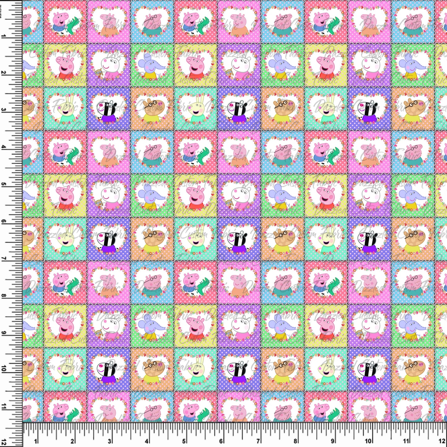 The Pink Pig & Friends - Pastel Quilt    RTS