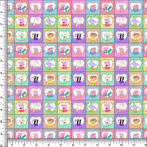The Pink Pig & Friends - Pastel Quilt    RTS