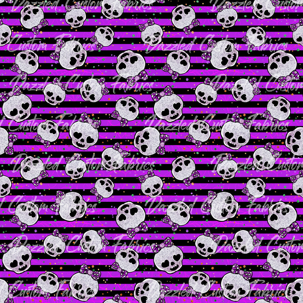 Purple Stripe Skulls   RTS