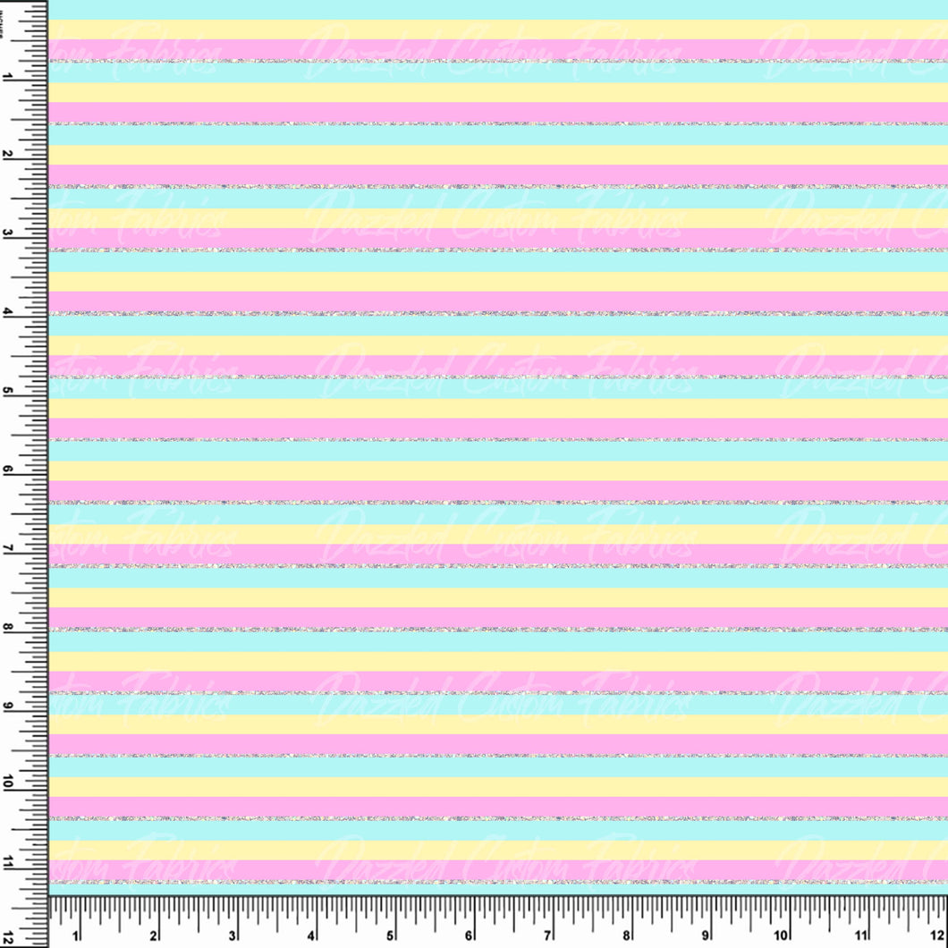 Pastel Spring Stripes  - Easter     RTS