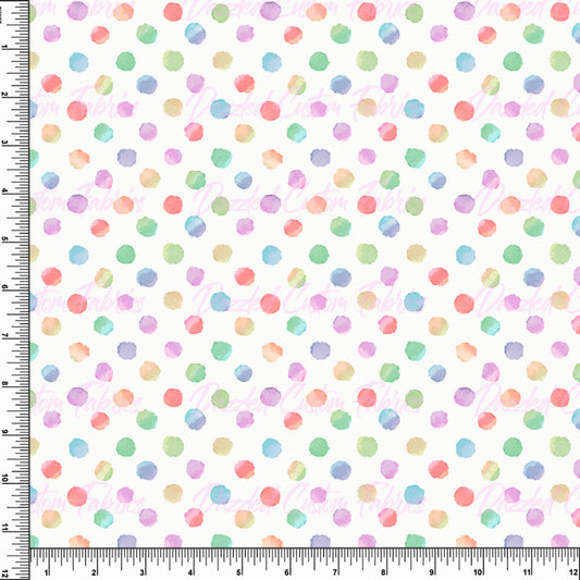 Pastel Watercolor Dots - Easter    RTS