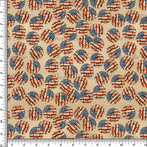 Patriotic Vintage Sunflowers  - RTS