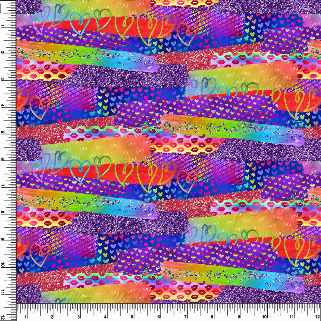 Rainbow Love Brushstrokes    RTS