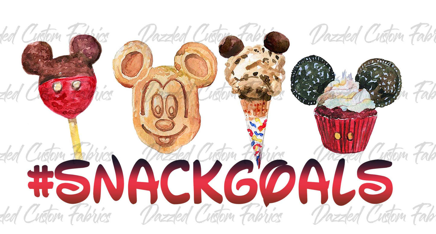 Red - Mouse Snack Goals Sublimation Transfer