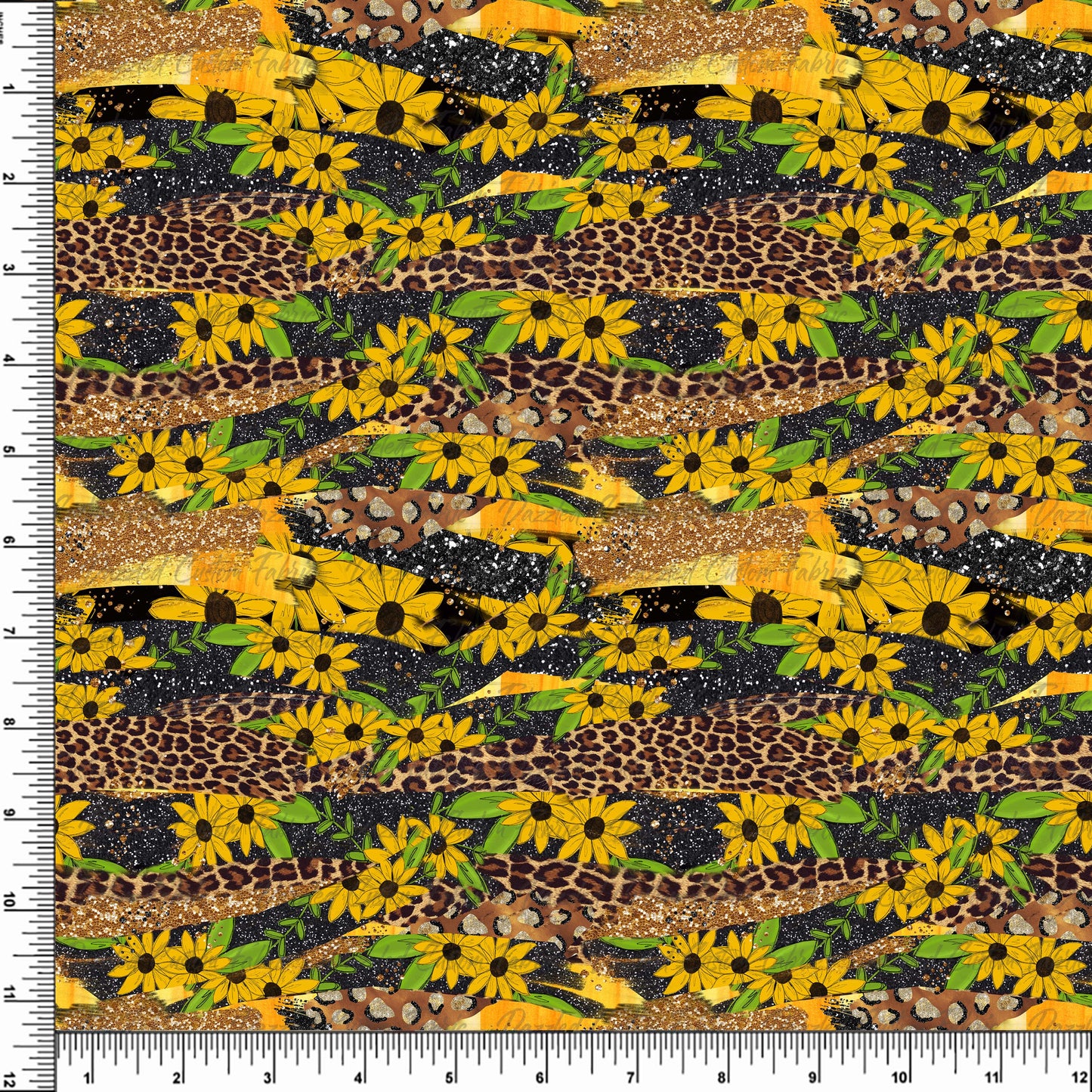 Leopard Sunflower Brushstrokes - RTS