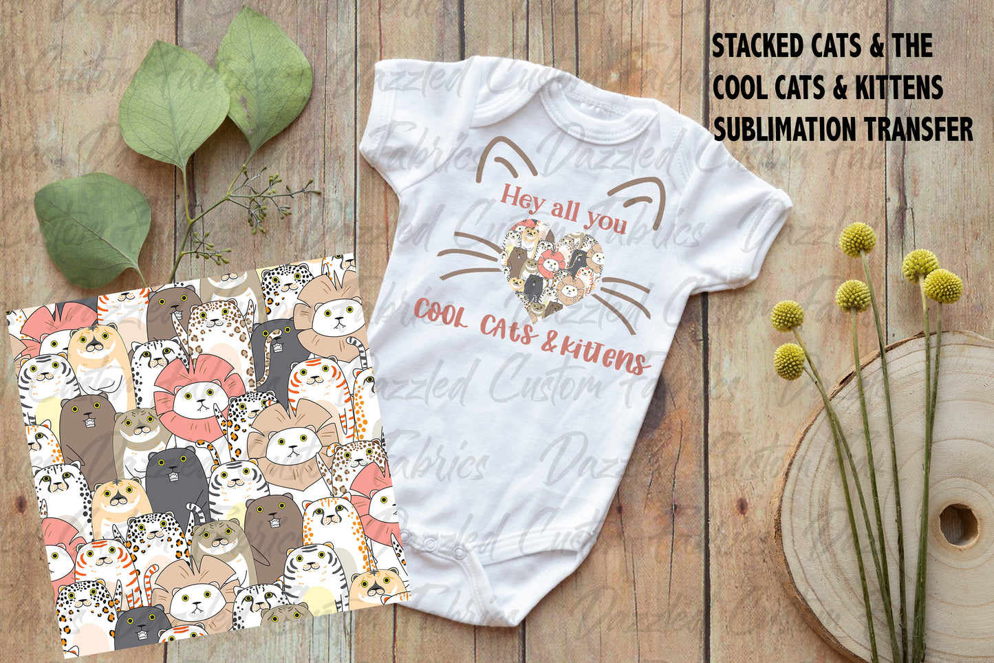 Stacked Cats - Sublimation Transfer