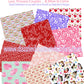 Pink Drawn Hearts  RTS