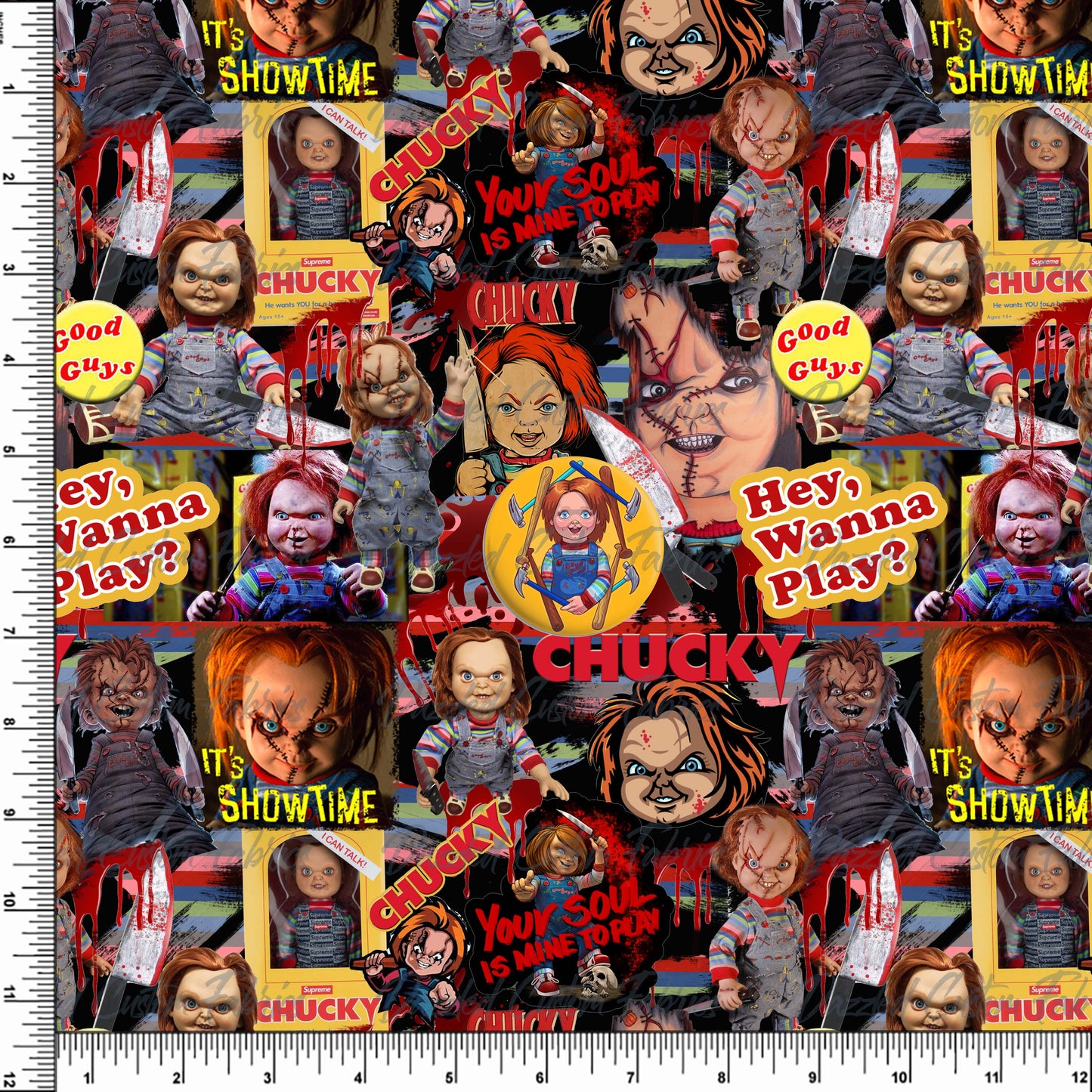 Wanna Play collage Black- Chucky  RTS