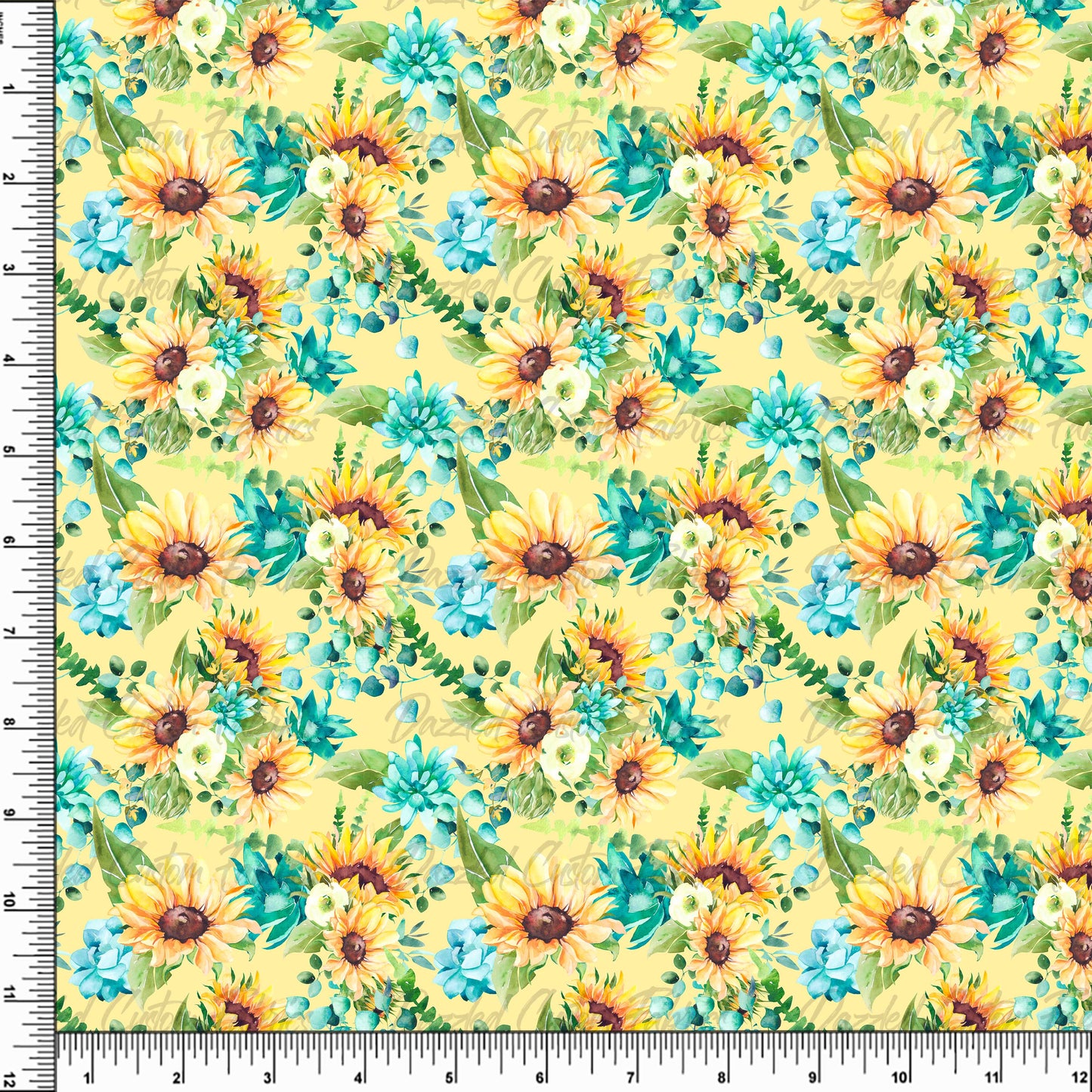 Watercolor Sunflowers  RTS