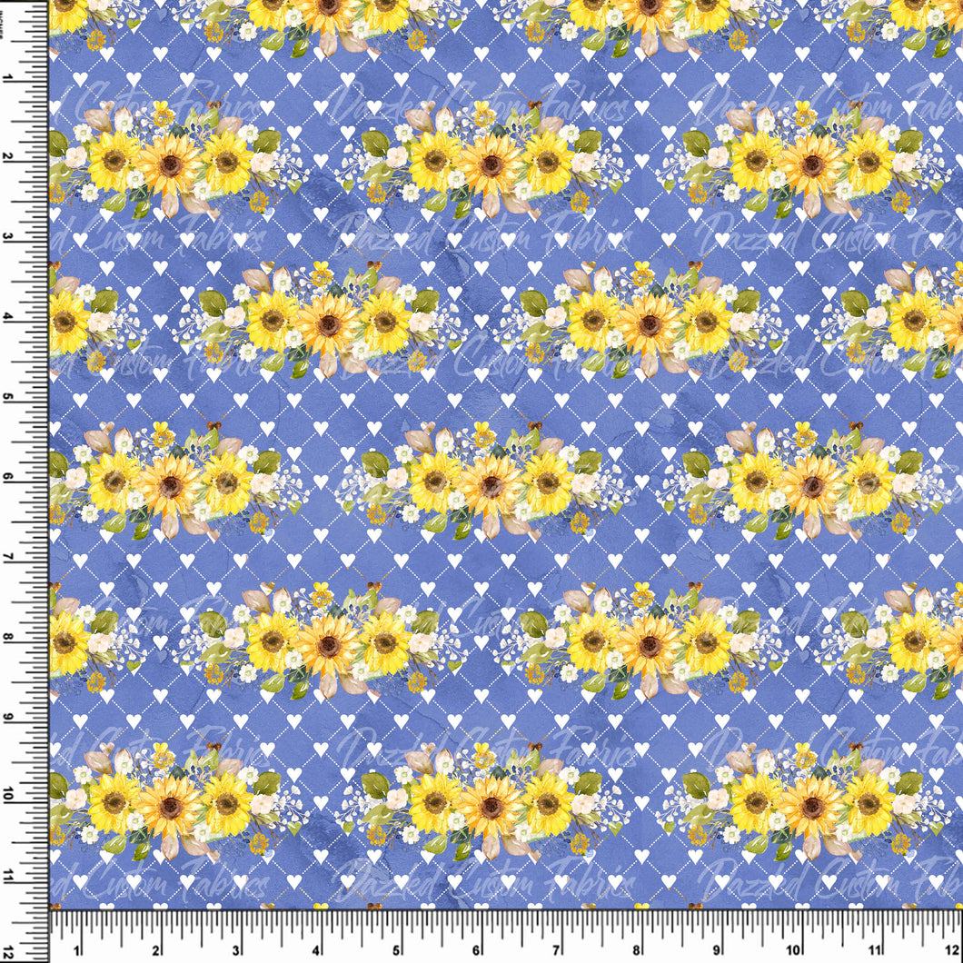 Watercolor Sunflowers & Hearts     RTS