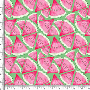 Watercolor Watermelon -Green    RTS