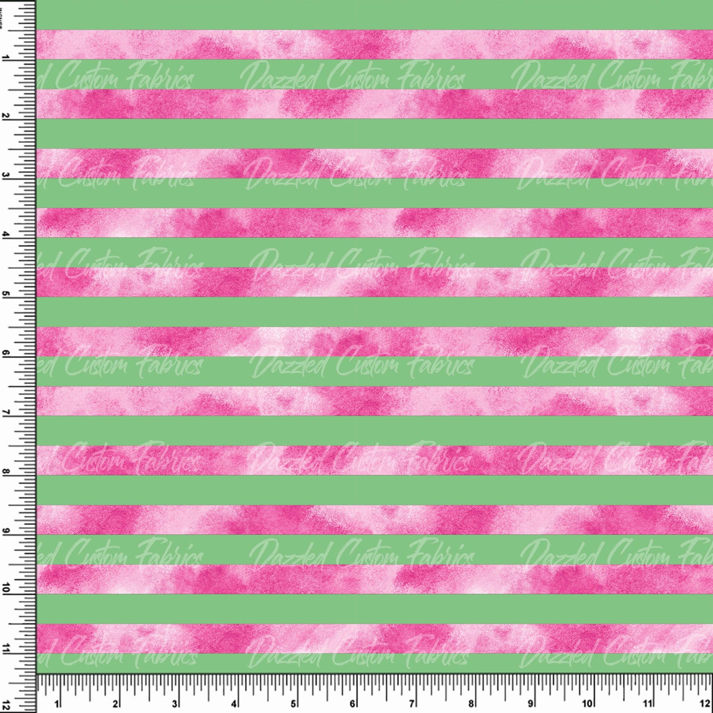 Watercolor Watermelon Stripe    RTS