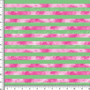 Watercolor Watermelon Stripe    RTS