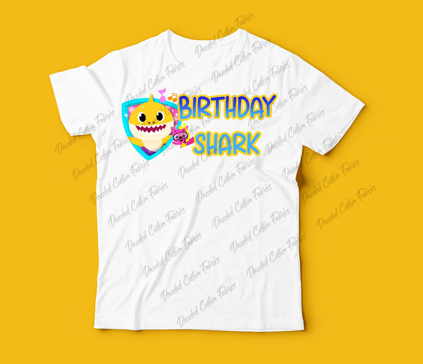 Birthday Shark - Sublimation Transfer/Digital Image