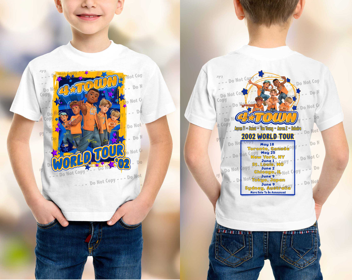 4 Town Concert (Back) - Sublimation Transfer/Digital Image