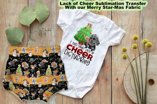 Lack of Cheer-Merry Star-mas - Sublimation Transfer/Digital Image